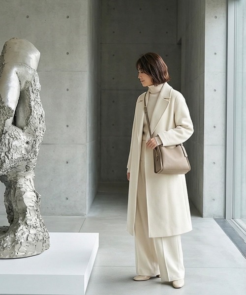 STYLE DELI（スタイルデリ）の「【DELI by】本革2WAYスリムハンドルショルダーバッグ（ショルダーバッグ・レディース・ブラック/グレー/アイボリー・FREE）」の13枚目の写真