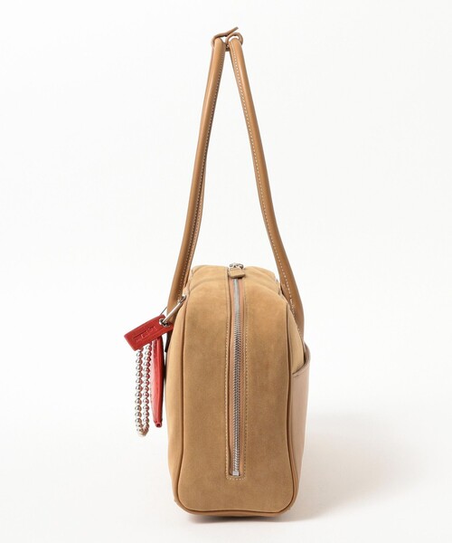 Ray BEAMS（レイビームス）の「スエード ボストン バッグ 2（ボストンバッグ・レディース・ダークブラウン/ベージュ・ONE SIZE）」の4枚目の写真