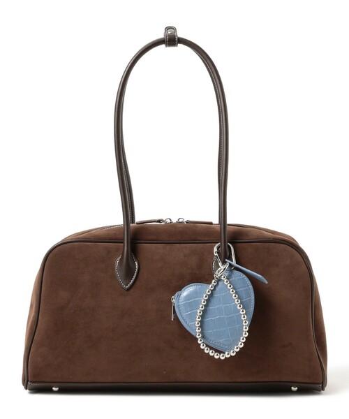 Ray BEAMS（レイビームス）の「スエード ボストン バッグ 2（ボストンバッグ・レディース・ダークブラウン/ベージュ・ONE SIZE）」の9枚目の写真