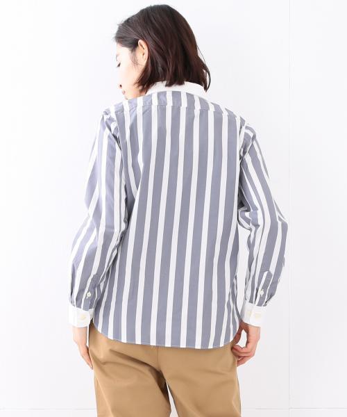 BEAMS BOY（ビームスボーイ）の「【FUDGE5月号掲載】BEAMS BOY / タイプライター クレリックシャツ（シャツ/ブラウス・レディース・グレー/ブルー・ONE SIZE）」の19枚目の写真