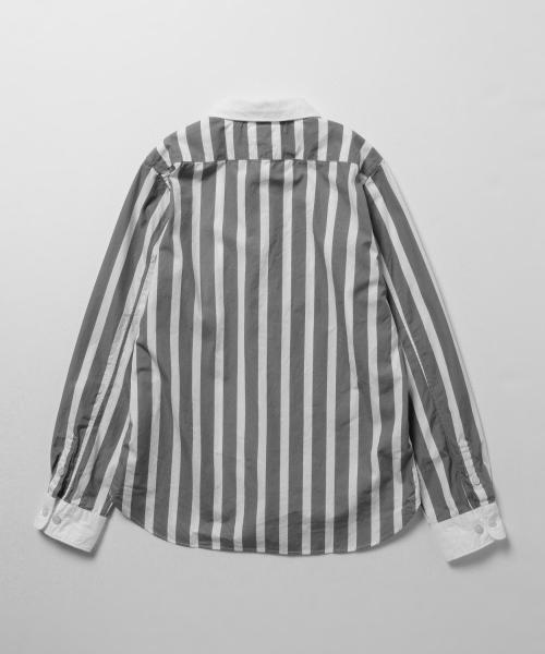 BEAMS BOY（ビームスボーイ）の「【FUDGE5月号掲載】BEAMS BOY / タイプライター クレリックシャツ（シャツ/ブラウス・レディース・グレー/ブルー・ONE SIZE）」の9枚目の写真