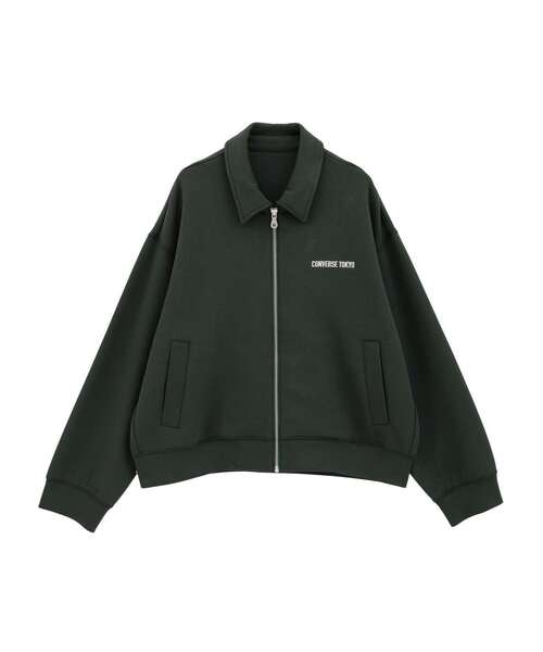 CONVERSE TOKYO(コンバーストウキョウ)の「BACK STAR★ SWEAT BLOUSON(ブルゾン・レディース・グレー/グリーン/ブラック・FREE)」の7枚目の写真