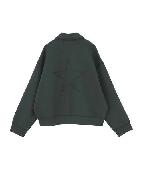 CONVERSE TOKYO(コンバーストウキョウ)の「BACK STAR★ SWEAT BLOUSON(ブルゾン・レディース・グレー/グリーン/ブラック・FREE)」の8枚目の写真