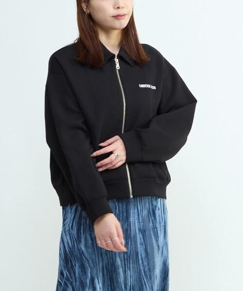CONVERSE TOKYO(コンバーストウキョウ)の「BACK STAR★ SWEAT BLOUSON(ブルゾン・レディース・グレー/グリーン/ブラック・FREE)」の9枚目の写真