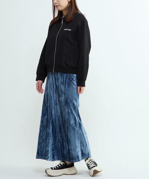 CONVERSE TOKYO(コンバーストウキョウ)の「BACK STAR★ SWEAT BLOUSON(ブルゾン・レディース・グレー/グリーン/ブラック・FREE)」の11枚目の写真