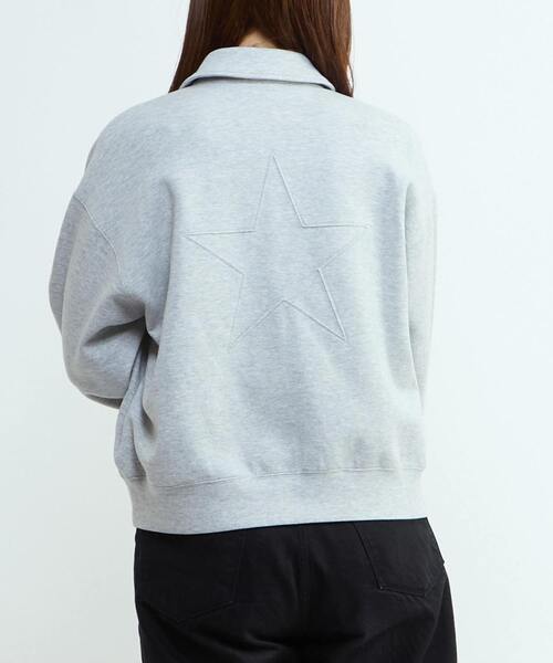CONVERSE TOKYO(コンバーストウキョウ)の「BACK STAR★ SWEAT BLOUSON(ブルゾン・レディース・グレー/グリーン/ブラック・FREE)」の16枚目の写真