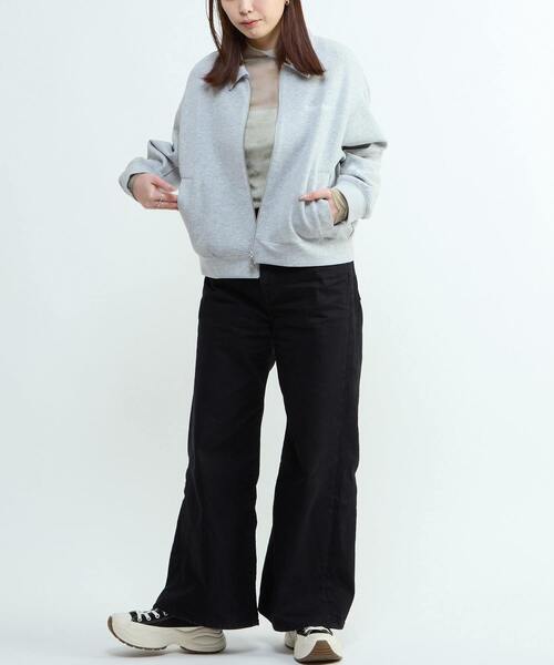 CONVERSE TOKYO(コンバーストウキョウ)の「BACK STAR★ SWEAT BLOUSON(ブルゾン・レディース・グレー/グリーン/ブラック・FREE)」の17枚目の写真