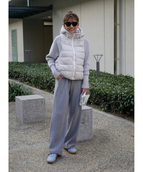 BeBeoD(べベッド)の「2wayブラッシュドバックスウェットパンツ(スウェットパンツ・レディース・ブラック/アイボリー/イエロー/ライトグレー/チャコールグレー・フリー)」の4枚目の写真