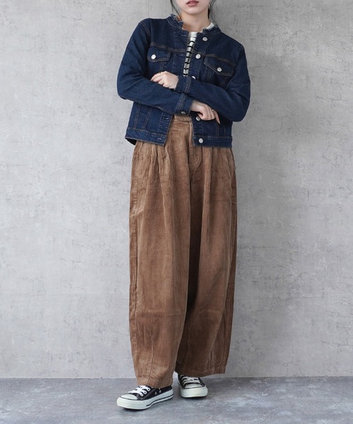 SELECT LEVERY(セレクトリベリー)の「カットオフデニムジャケット(デニムジャケット・レディース・ワンウォッシュ/ネイビー/ブラック・LARGE/MEDIUM/SMALL/X-LARGE)」の12枚目の写真