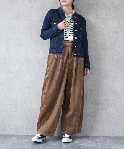 SELECT LEVERY(セレクトリベリー)の「カットオフデニムジャケット(デニムジャケット・レディース・ワンウォッシュ/ネイビー/ブラック・LARGE/MEDIUM/SMALL/X-LARGE)」の13枚目の写真