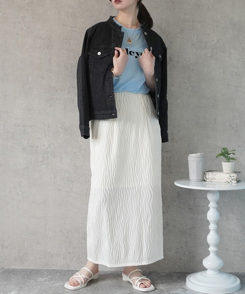 SELECT LEVERY(セレクトリベリー)の「カットオフデニムジャケット(デニムジャケット・レディース・ワンウォッシュ/ネイビー/ブラック・LARGE/MEDIUM/SMALL/X-LARGE)」の17枚目の写真
