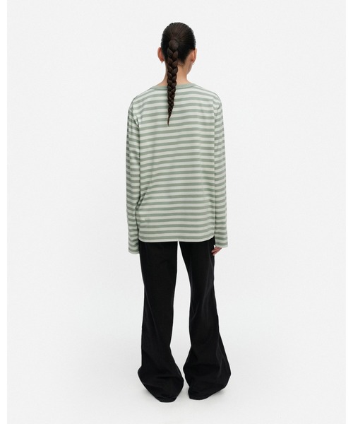 marimekko(マリメッコ)の「【kioski】 Tasaraita Unikko / shirt(Tシャツ/カットソー・レディース・ライトグリーン・SMALL/X-SMALL/MEDIUM/X-LARGE/LARGE)」の3枚目の写真