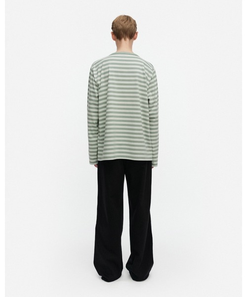 marimekko(マリメッコ)の「【kioski】 Tasaraita Unikko / shirt(Tシャツ/カットソー・レディース・ライトグリーン・SMALL/X-SMALL/MEDIUM/X-LARGE/LARGE)」の7枚目の写真
