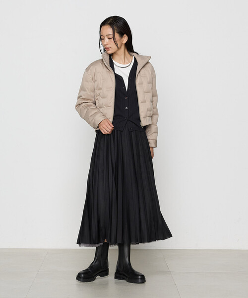 COMME CA（コムサ）の「シームレス ダウン（ダウンジャケット/コート・レディース・ベージュ・11号）」の13枚目の写真