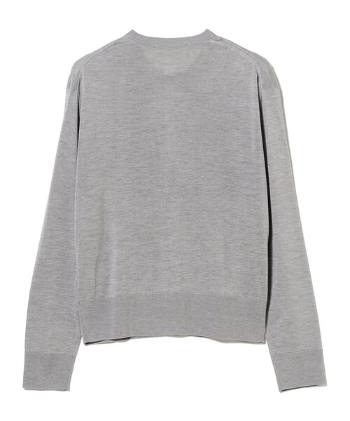 Demi-Luxe BEAMS(デミルクス ビームス)の「シルク クルーネック カーディガン(ニット/セーター・レディース・ネイビー/グレー・ONE SIZE)」の8枚目の写真