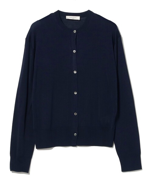 Demi-Luxe BEAMS(デミルクス ビームス)の「シルク クルーネック カーディガン(ニット/セーター・レディース・ネイビー/グレー・ONE SIZE)」の6枚目の写真