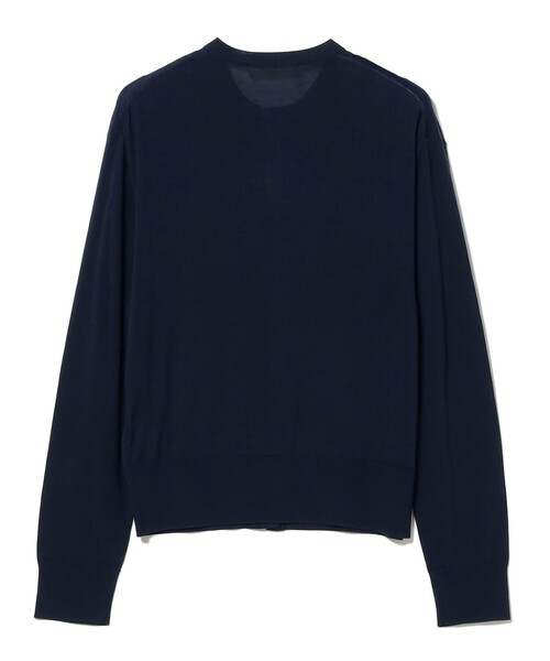 Demi-Luxe BEAMS(デミルクス ビームス)の「シルク クルーネック カーディガン(ニット/セーター・レディース・ネイビー/グレー・ONE SIZE)」の5枚目の写真
