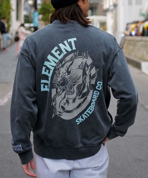 ELEMENT（エレメント）の「ELEMENT メンズ PANTHER CREW トレーナー 【2026年春夏モデル】（スウェット・メンズ・ブラック系その他/ブラック/ホワイト・MEDIUM/LARGE/X-LARGE）」の3枚目の写真