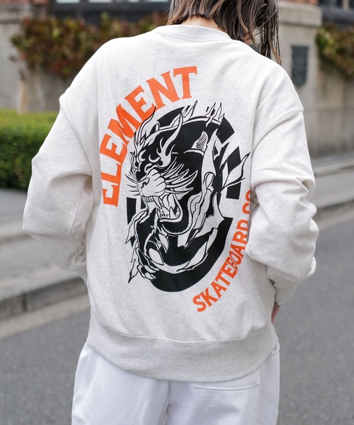 ELEMENT（エレメント）の「ELEMENT メンズ PANTHER CREW トレーナー 【2026年春夏モデル】（スウェット・メンズ・ブラック系その他/ブラック/ホワイト・MEDIUM/LARGE/X-LARGE）」の2枚目の写真
