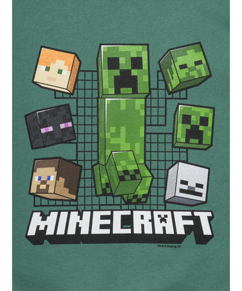 GAP(ギャップ)の「GapKids | マインクラフト リラックスフィット グラフィック スウェットシャツ(スウェット・キッズ・グリーン・110cm/120cm/130cm/140cm/150cm/160cm)」の2枚目の写真