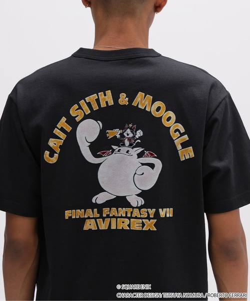 AVIREX(アヴィレックス)の「《AVIREX × FINAL FANTASY VII REMAKE》CREW NECK T-SHIRT "Cait Sith & MOOGLE" / クルーネック半袖Tシャツ ケットシー アンド モーグリ / アヴィレックス(Tシャツ/カットソー・メンズ・ブラウン/ブラック・MEDIUM/LARGE/X-LARGE/XX-LARGE)」の10枚目の写真