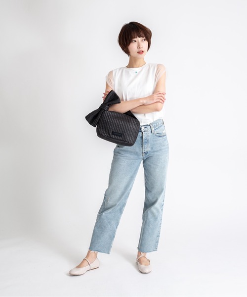 HELOYSE(エロイーズ)の「【HELOYSE/エロイーズ】リボンポーチ ハンドバッグ(ハンドバッグ・レディース・ベージュ/ブラック・FREE)」の17枚目の写真