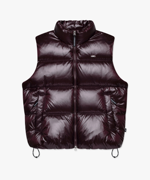 LMCの「OG GLOSSY PUFFER DUCK DOWN VEST burgundy(ダウンベスト・レディース・その他・S/M/L/XL)」の2枚目の写真