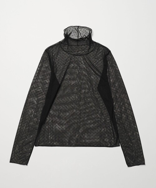 BEAUTY&YOUTH UNITED ARROWS(ビューティーアンドユースユナイテッドアローズ)の「【WEB限定 Wardrobe DAILY MINIMAL】ドット チュールタートルネックプルオーバー ウォッシャブル(Tシャツ/カットソー・レディース・オフホワイト/ブラック・FREE)」の20枚目の写真