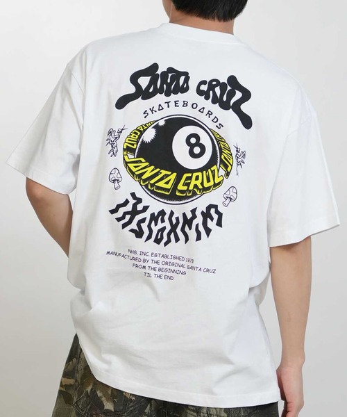 SANTA CRUZ(サンタクルーズ)の「SANTA CRUZ/サンタクルーズ メンズ 半袖 Tシャツ バックプリント 8BALL PLANET S/S TEE ムラサキ限定 502262403(Tシャツ/カットソー・メンズ・ホワイト/ブラック/オレンジ・XL/M/L)」の1枚目の写真