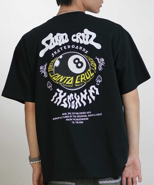 SANTA CRUZ(サンタクルーズ)の「SANTA CRUZ/サンタクルーズ メンズ 半袖 Tシャツ バックプリント 8BALL PLANET S/S TEE ムラサキ限定 502262403(Tシャツ/カットソー・メンズ・ホワイト/ブラック/オレンジ・XL/M/L)」の2枚目の写真