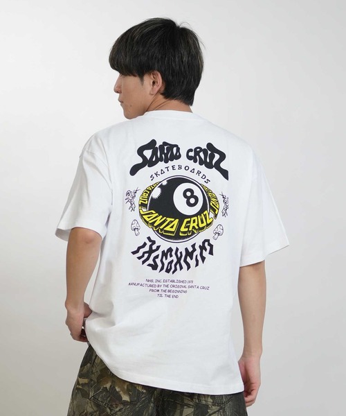 SANTA CRUZ(サンタクルーズ)の「SANTA CRUZ/サンタクルーズ メンズ 半袖 Tシャツ バックプリント 8BALL PLANET S/S TEE ムラサキ限定 502262403(Tシャツ/カットソー・メンズ・ホワイト/ブラック/オレンジ・XL/M/L)」の5枚目の写真