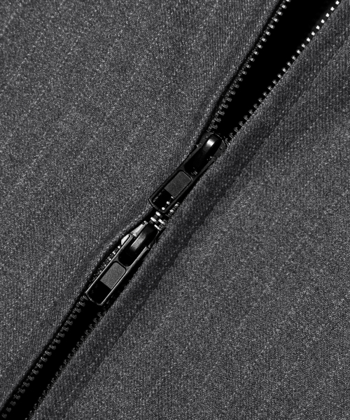 TRILLION(トリリオン)の「ピンストライプオフィサークロップボンバージャケット_グレー(ブルゾン・メンズ・その他・M/XL/L)」の8枚目の写真