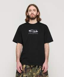 サークルロゴオーバー半袖Tシャツ(ブラック)