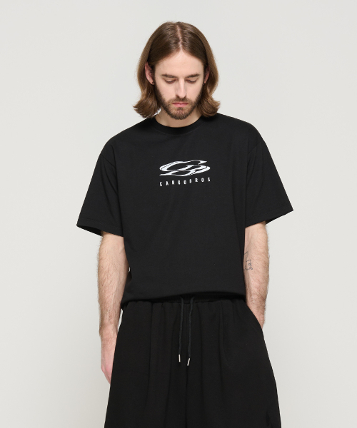 CARGOBROS(カーゴブロス)の「サークルロゴオーバー半袖Tシャツ(ブラック)(Tシャツ/カットソー・メンズ・その他・S/M/L/2XL/XL)」の5枚目の写真