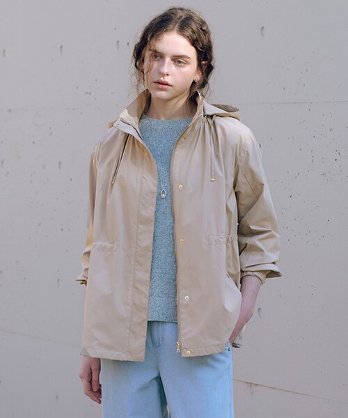 J.PRESS Ladies(J.プレス レディス)の「【春のマストアイテム・2way】Artirosa ショート丈 コート(その他アウター・レディース・ブラウン系1/ネイビー系/ライトグリーン系/ベージュ系・S/XS)」の2枚目の写真