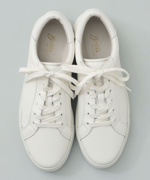 BRILLA per il gusto（ブリッラペルイルグースト）の「レザー スニーカー（スニーカー・メンズ・ホワイト・39/40/41/42/43）」の2枚目の写真