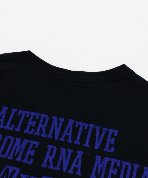 RNA(アールエヌエー)の「M2621 カットアップタイポプリントT(Tシャツ/カットソー・レディース・ホワイト/ブラック/ライトブルー・MEDIUM)」の18枚目の写真
