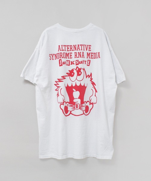 RNA(アールエヌエー)の「M2621 カットアップタイポプリントT(Tシャツ/カットソー・レディース・ホワイト/ブラック/ライトブルー・MEDIUM)」の21枚目の写真