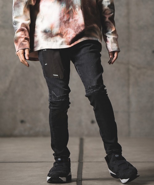 GLIMCLAP（グリムクラップ）の「デニムパンツ（デニムパンツ・メンズ・ブラック・S）」の2枚目の写真