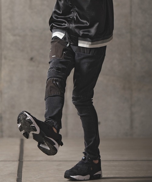 GLIMCLAP（グリムクラップ）の「デニムパンツ（デニムパンツ・メンズ・ブラック・S）」の4枚目の写真