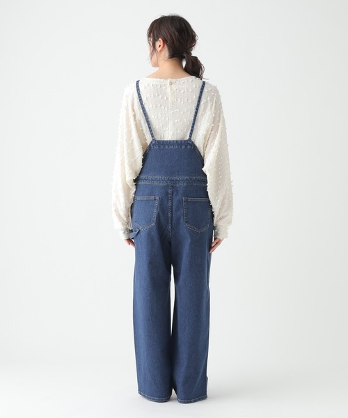 Elura（エルーラ）の「大人カラーデニムサロペット/645465（サロペット/オーバーオール・レディース・ブルー/ホワイト・FREE）」の11枚目の写真