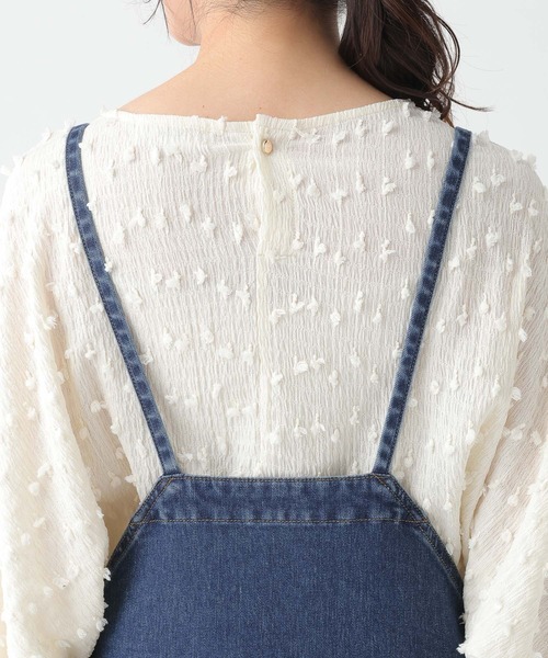 Elura（エルーラ）の「大人カラーデニムサロペット/645465（サロペット/オーバーオール・レディース・ブルー/ホワイト・FREE）」の12枚目の写真