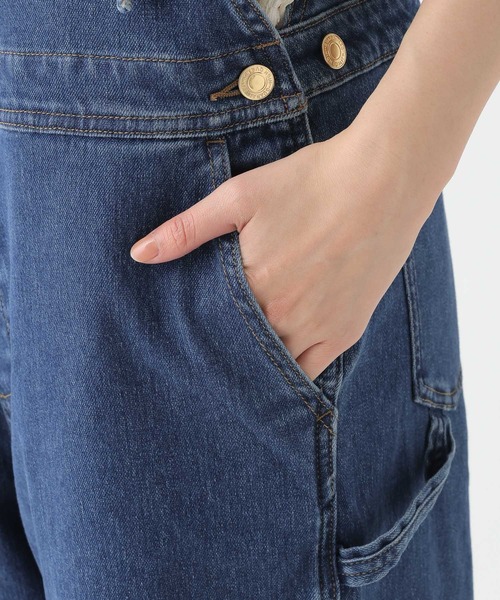 Elura（エルーラ）の「大人カラーデニムサロペット/645465（サロペット/オーバーオール・レディース・ブルー/ホワイト・FREE）」の15枚目の写真