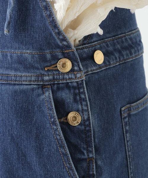 Elura（エルーラ）の「大人カラーデニムサロペット/645465（サロペット/オーバーオール・レディース・ブルー/ホワイト・FREE）」の17枚目の写真