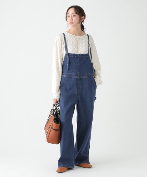 Elura(エルーラ)の「大人カラーデニムサロペット/645465(サロペット/オーバーオール・レディース・ブルー/ホワイト・FREE)」の21枚目の写真