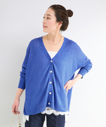 手洗い可 / FRENCH ICY LINEN ワイドカーディガン