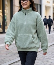 N.s（エヌドットエス）の「【OP:オーピー】レディース　ボアジャケット/もこもこハーフジップ（その他アウター）」