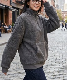 N.s（エヌドットエス）の「【OP:オーピー】レディース　ボアジャケット/もこもこハーフジップ（その他アウター）」