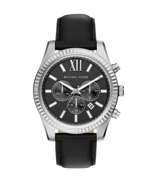 MICHAEL KORS(マイケルコース)の「マイケル・コース 腕時計 メンズ アナログ レザー MK9256(アナログ腕時計・メンズ・ブラック・FREE)」の1枚目の写真