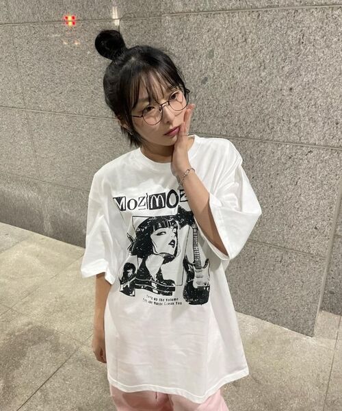 MOZMOZ(モズモズ)の「コメディガール オーバーサイズ 半袖Tシャツ ブラック(Tシャツ/カットソー・レディース・その他・XXL/XL/M)」の7枚目の写真